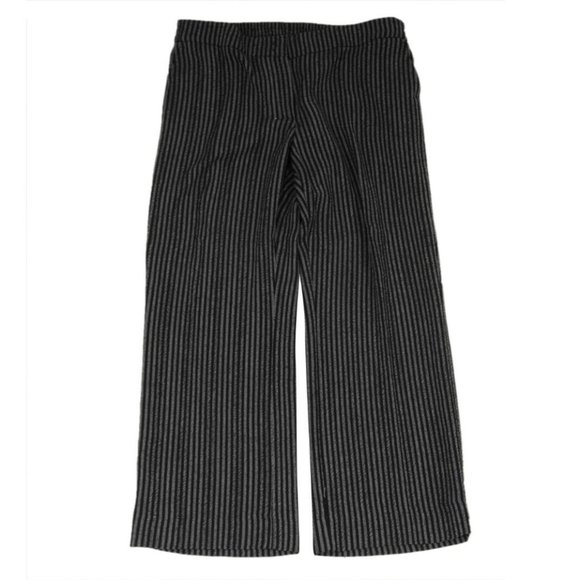 Akris Punto Womens Striped Pants Size US 8 IT 44 Grey Wool Viscose Trousers - Picture 1 of 11